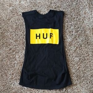HUF Black and Yellow Sleeveless Top